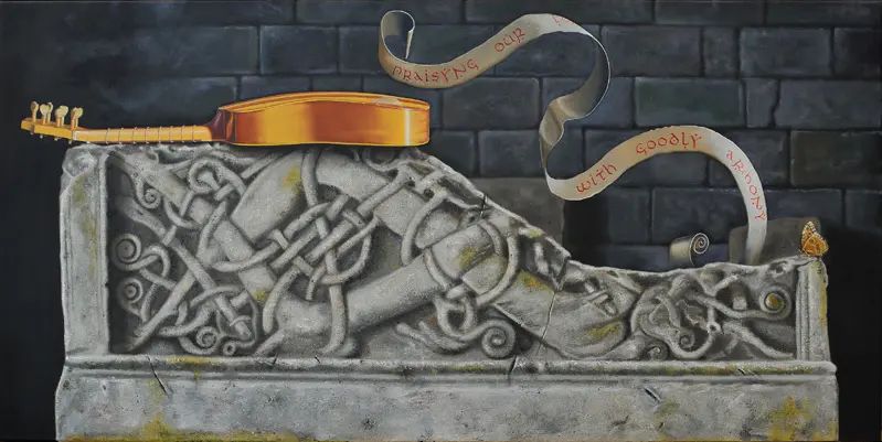 REELS OF LIFE (ROCK OF CASHEL) 75 x 150 cm, Öl auf Leinwand (2012/14)