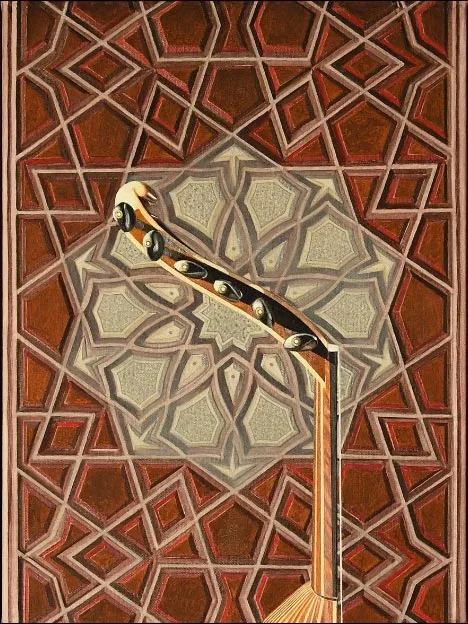'Istanbul' dan selamlar, 50 x 37 cm, Ol auf Leinwand (2023)