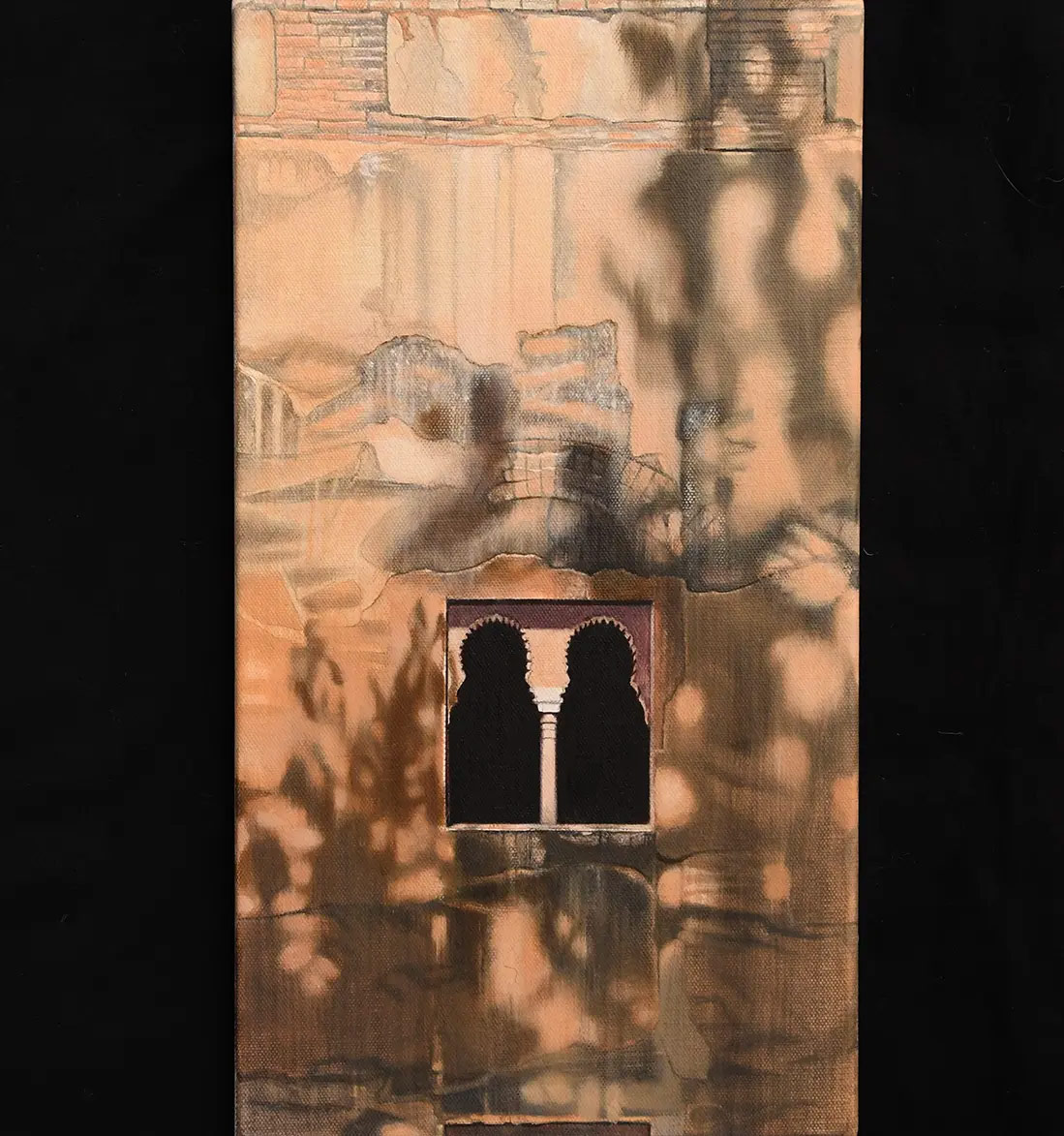 ALHAMBRA 'Torre de las Infantas', 42 x 23 cm, Öl auf Leinwand (2024)